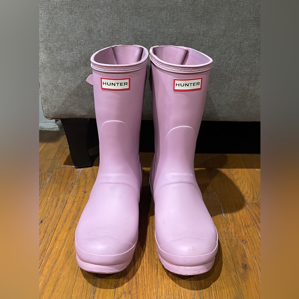 Size 9 Pink Hunter Boots like new!
